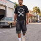 J/bronw Wrenches Tee — Olive — front view