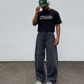 J/bronw Chrome Tee — Black — front view