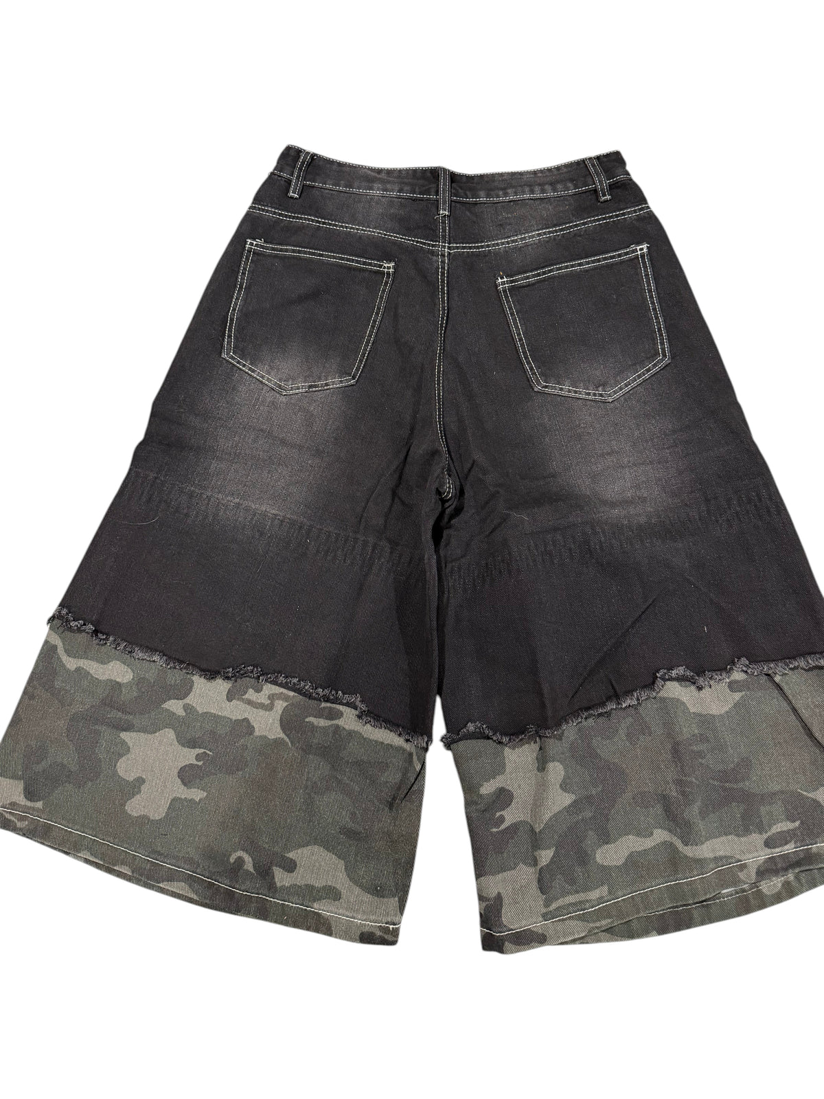 J/bronw Legion Shorts — Camo Denim — back view