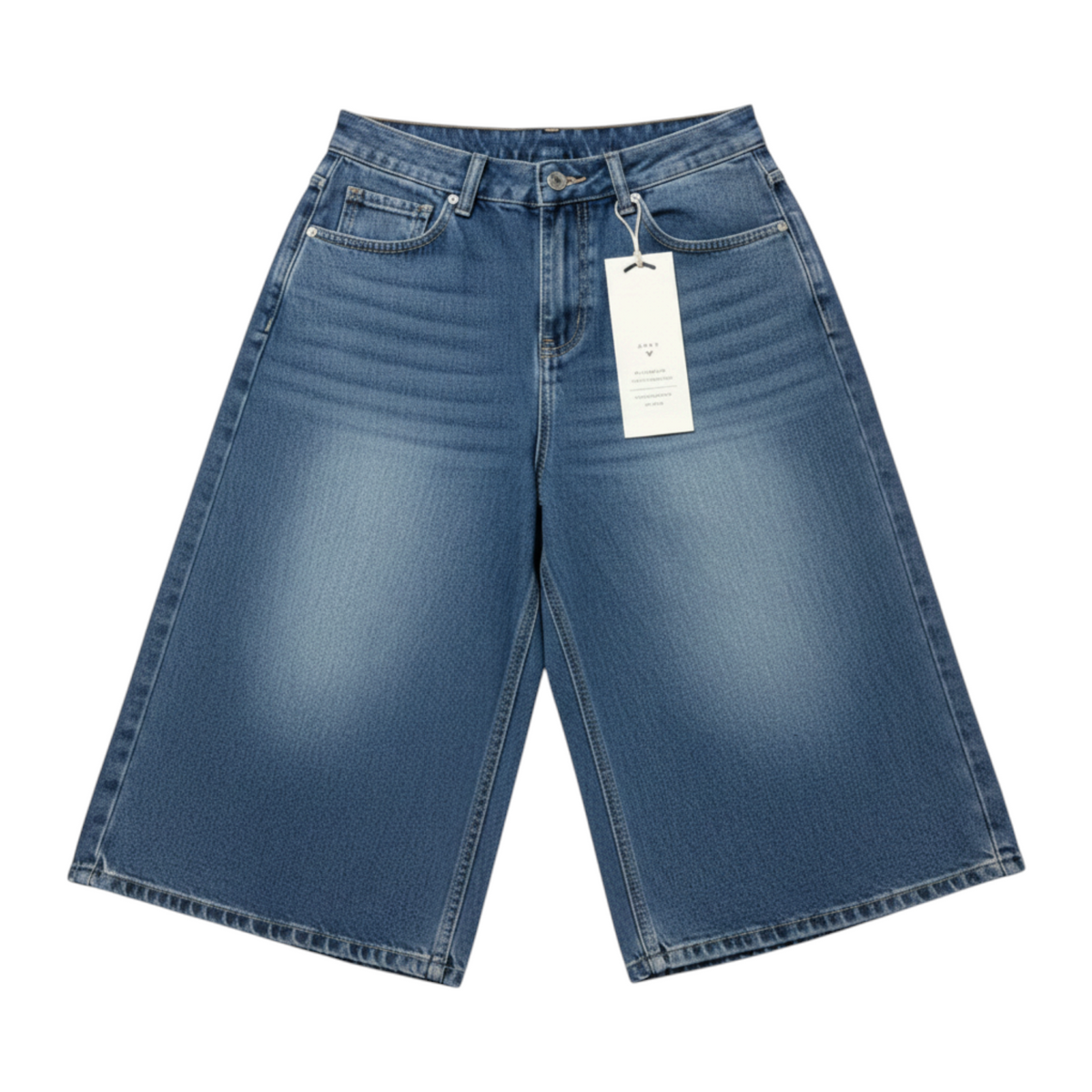 J/bronw Vesper Shorts — Indigo Denim — flat lay, front