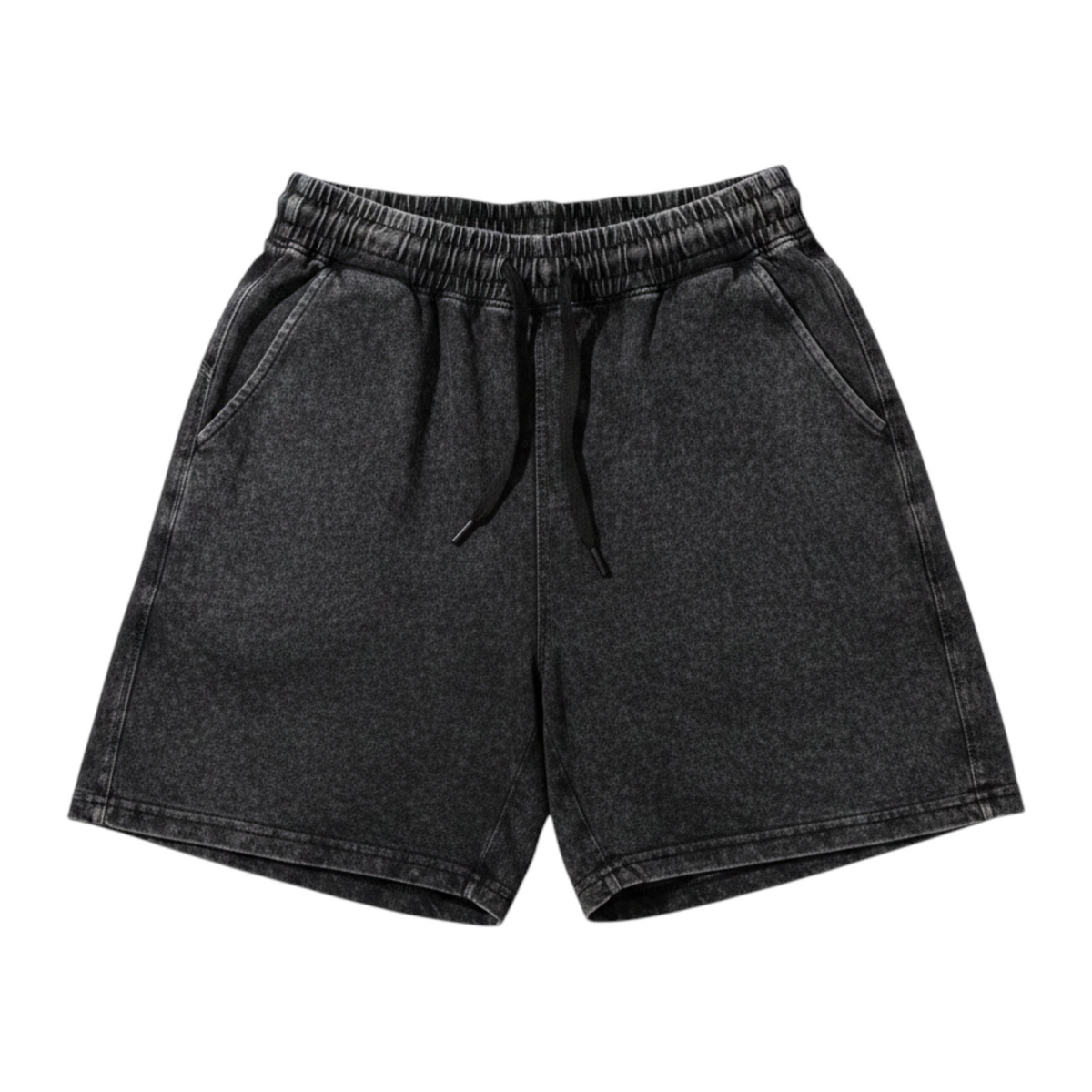 J/bronw Vestige Shorts — Acid Gray — flat lay, front
