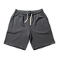 J/bronw Ash Shorts — Gray — flat lay, front