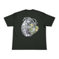 J/bronw Helm Tee — Olive — flat lay, front