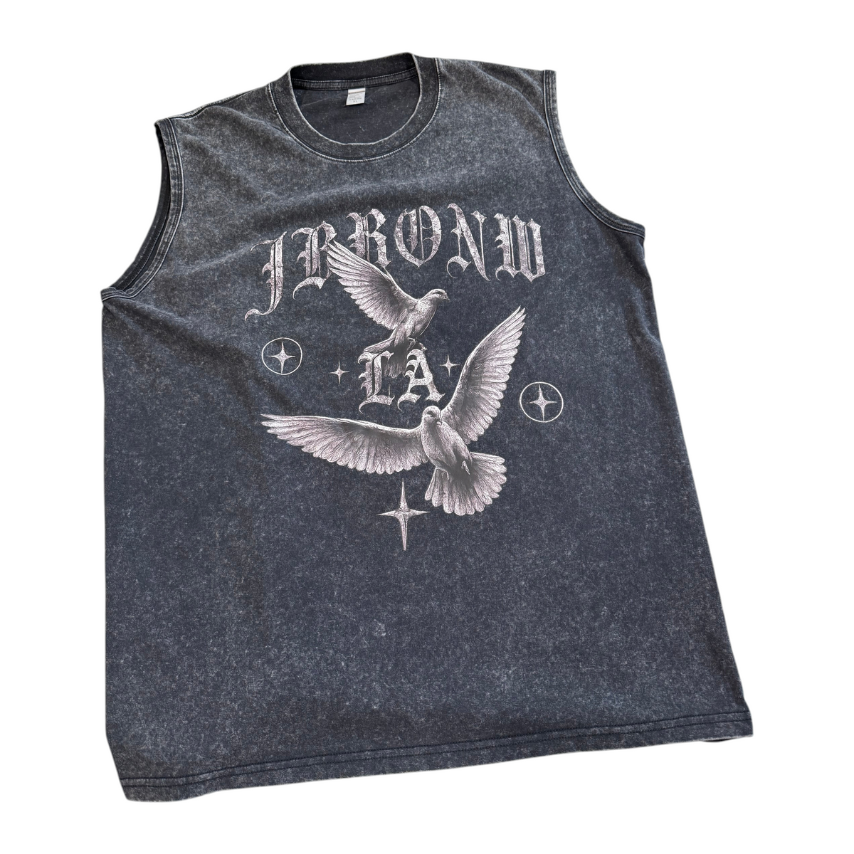 J/bronw Seraph Tee — Acid Gray — back view