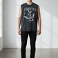 J/bronw Seraph Tee — Acid Gray — worn by a model, front view