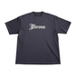 J/bronw Signature Tee — Navy — flat lay, front