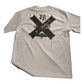 J/bronw Saltire Tee — Sand — back view