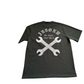 J/bronw Wrenches Tee — Olive — back view