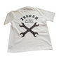 J/bronw Wrenches Tee — White — back view